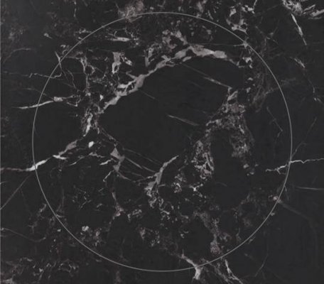 Allura Material Black marble circle ID:1186, 1