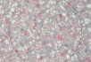 White marble (50x50 cm) Pink terrazzo circle