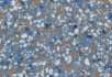 White marble (50x50 cm) Blue terrazzo circle