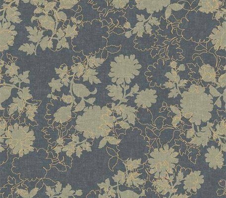 Flotex Vision Floral Silhouette Steel ID:2026, 1