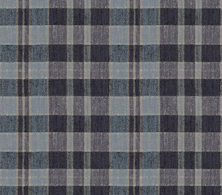 Flotex Vision Pattern Plaid Denim ID:2294, 1