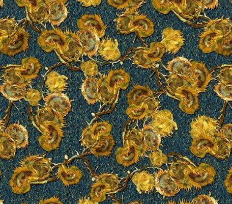 Flotex Vision Pattern Van Gogh Sunflowers ID:2335, 1