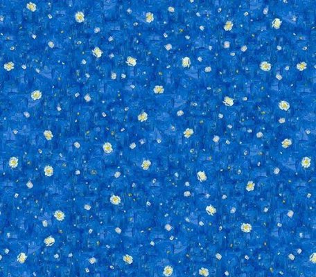 Flotex Vision Pattern Van Gogh Terrace at night ID:2336, 1